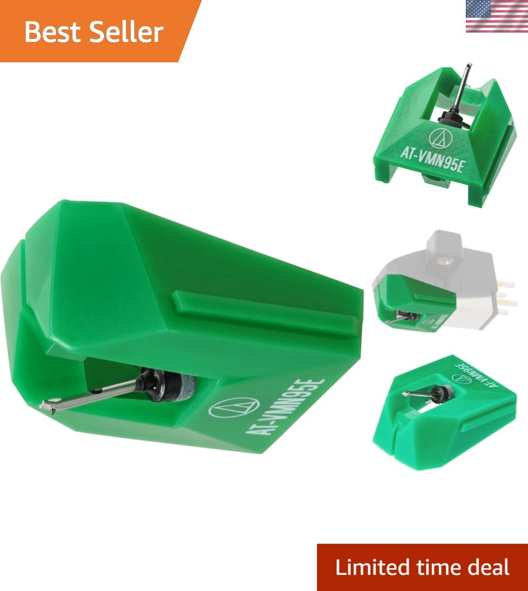 AT-VM95E Elliptical Replacement Stylus – Compatible with AT-LP120X & More