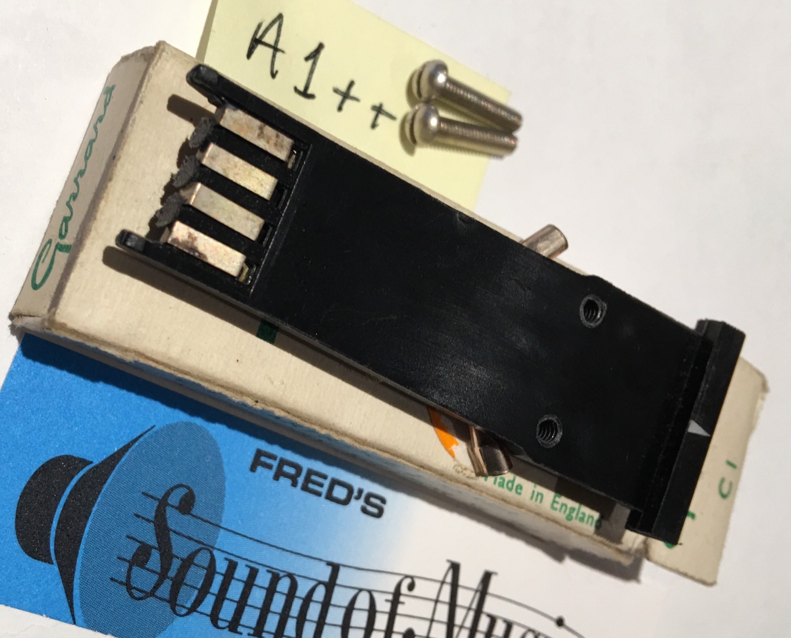 NEW Garrard C1 Headshell Slide Cartridge Carrier w/screws SL75 (ITEM# A1++)