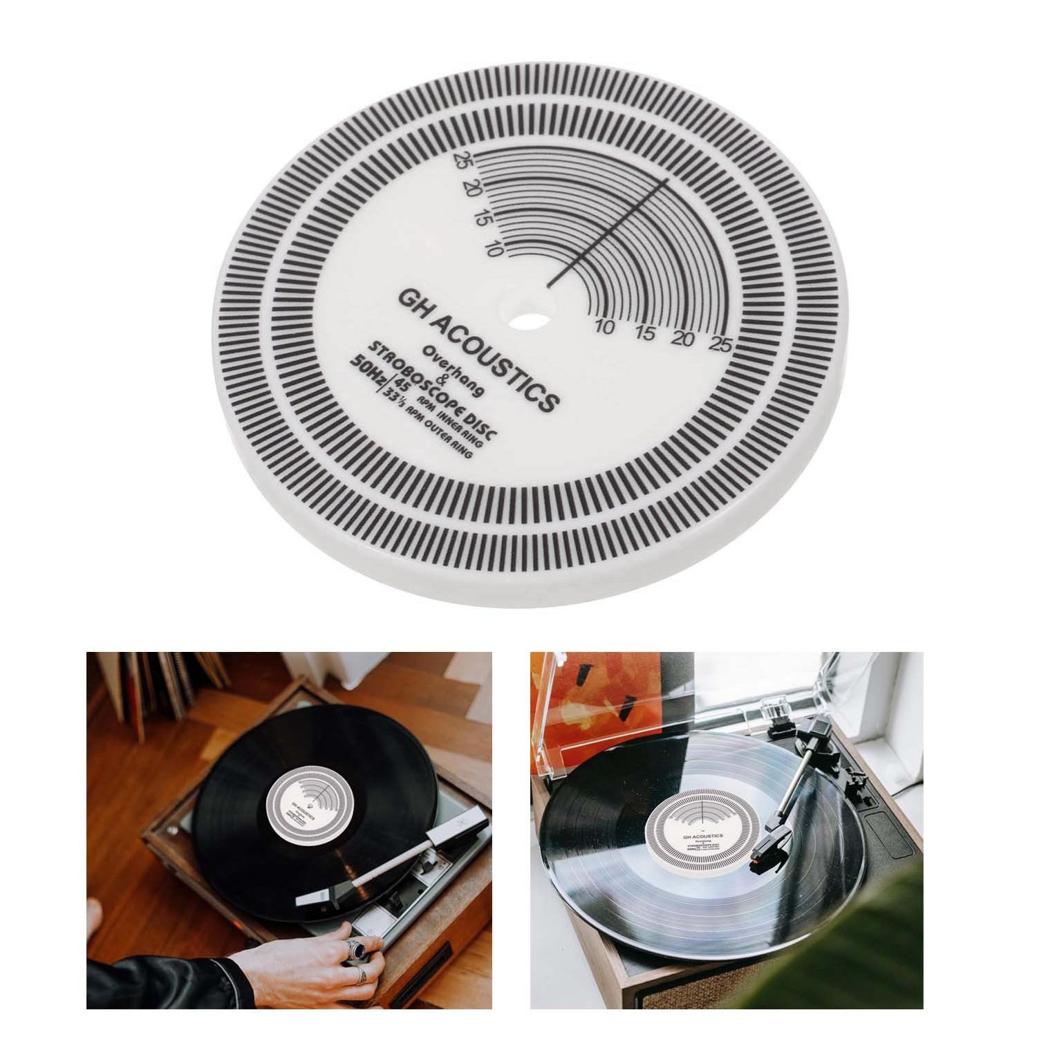 Reliable Turntables Strobe Disc Stroboscope Mat Tests Rotational Speed5420