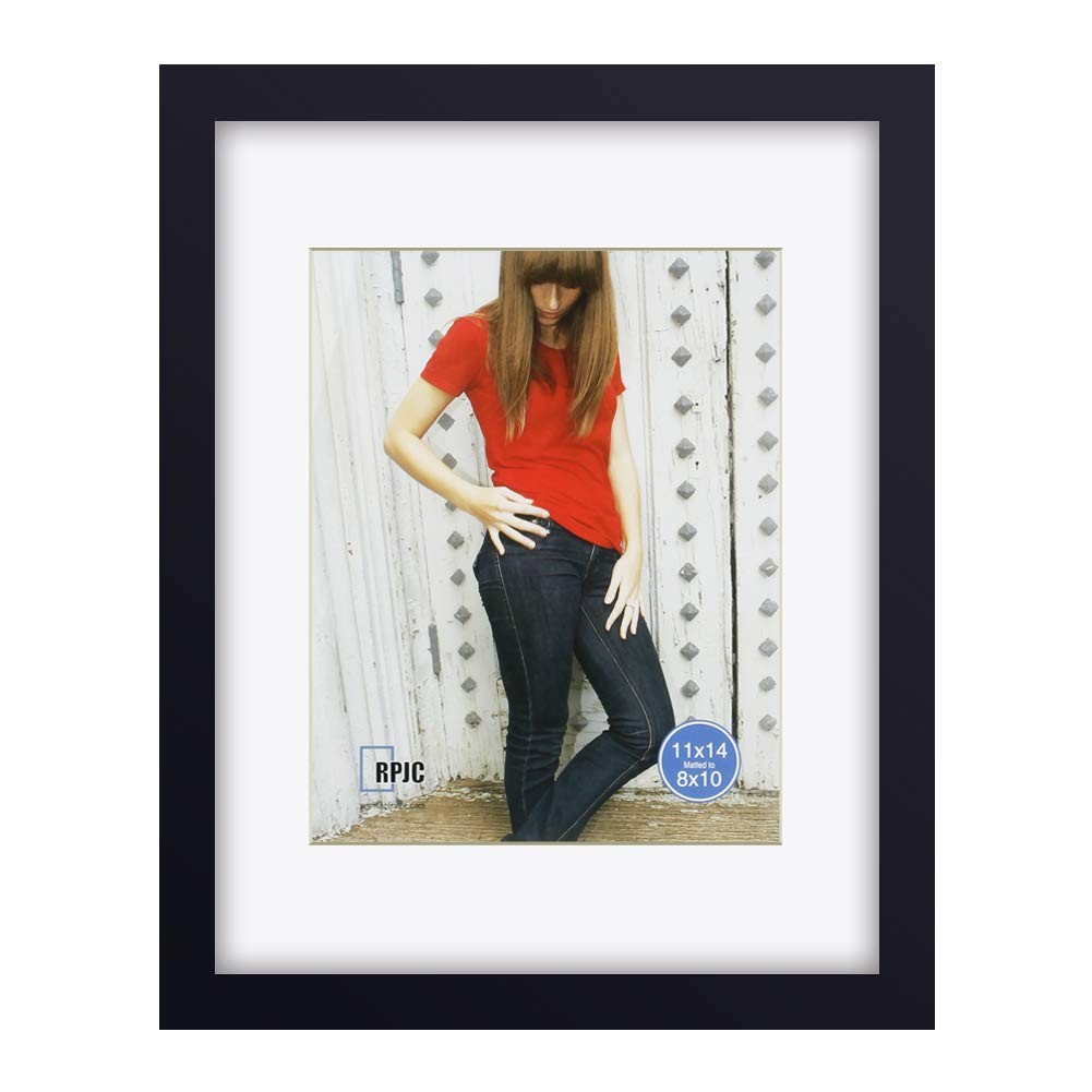 RPJC 11 x 14 Picture Frames Made of Solid Wood and High 11×14, Black