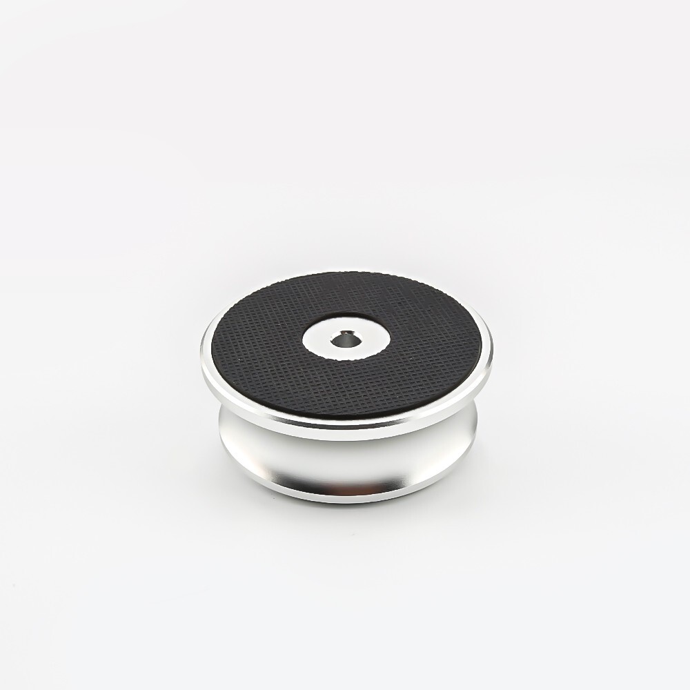Silver LP Vinyl Record Player Balanced Disc Stabilizer Turntable Weight Clamp