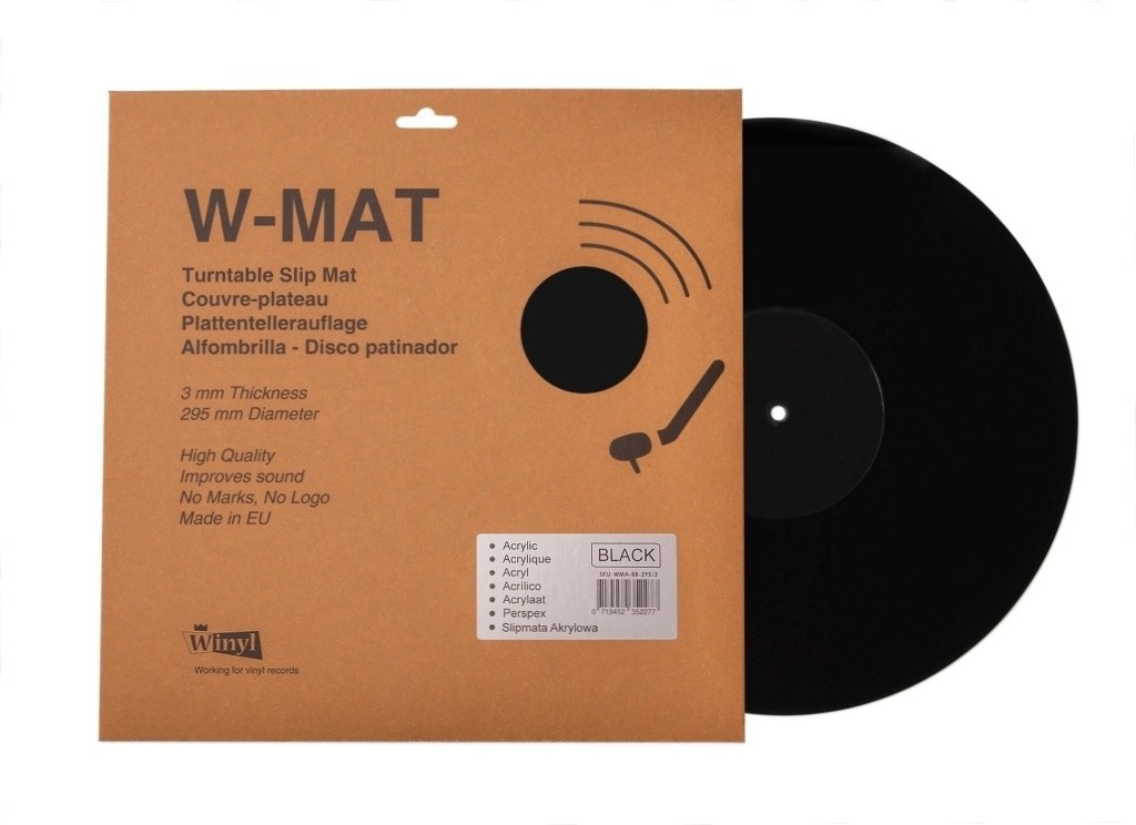 Vinyl W-Mat Acrylic Black Matte 295mm Thickness approx 3mm