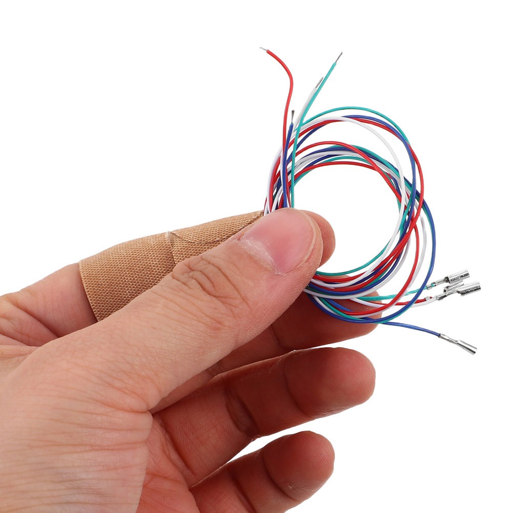 8Pcs Assorted Color Turntable Cartridge Audio Wires Reusable for Phono Systems