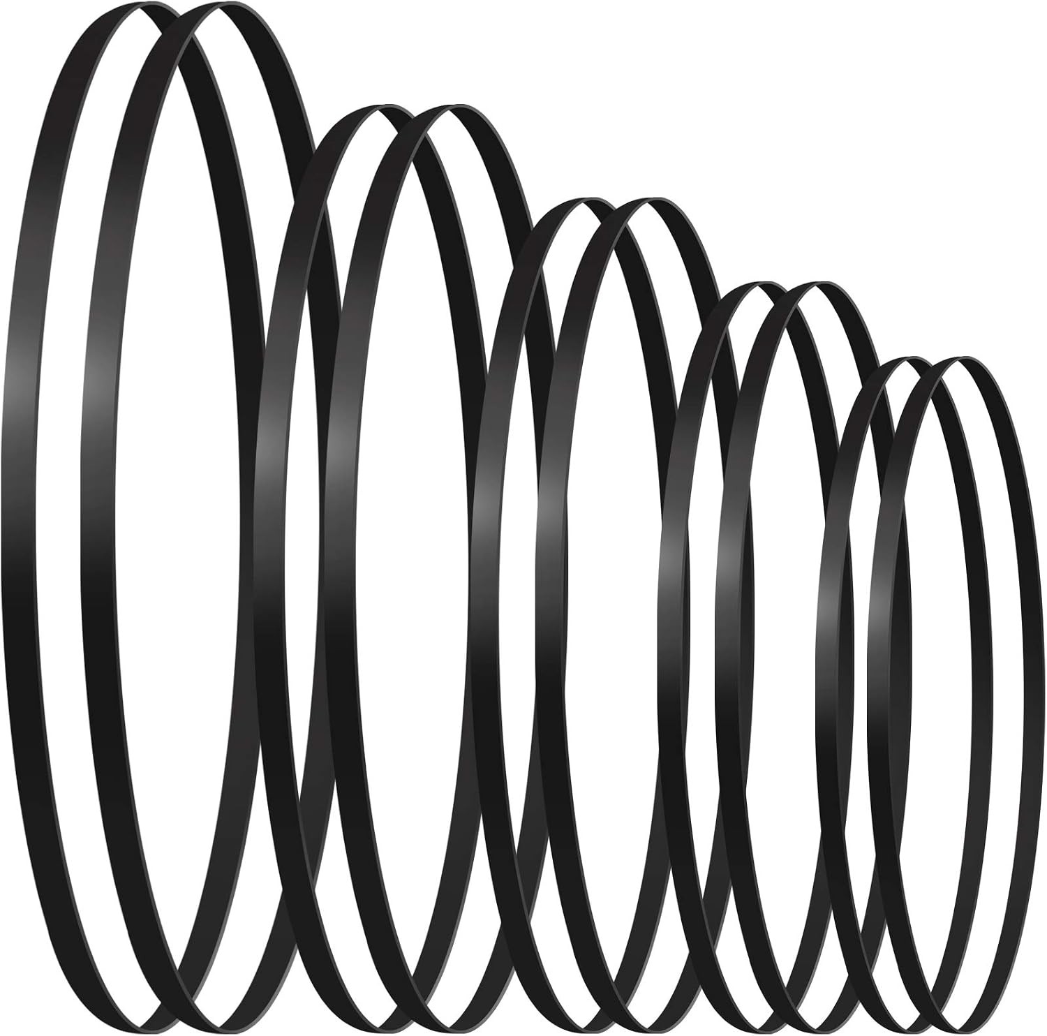 Rubber Belt for Turntable Repair 5 Sizes 10 Pieces