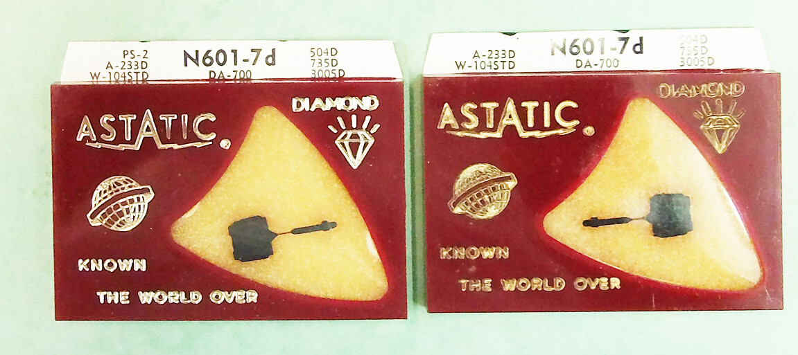 2 Stereo NEEDLES N601-7D for Ronette BF-40 D1-075 SA-075 W-104STD 702-D7 EV3005D
