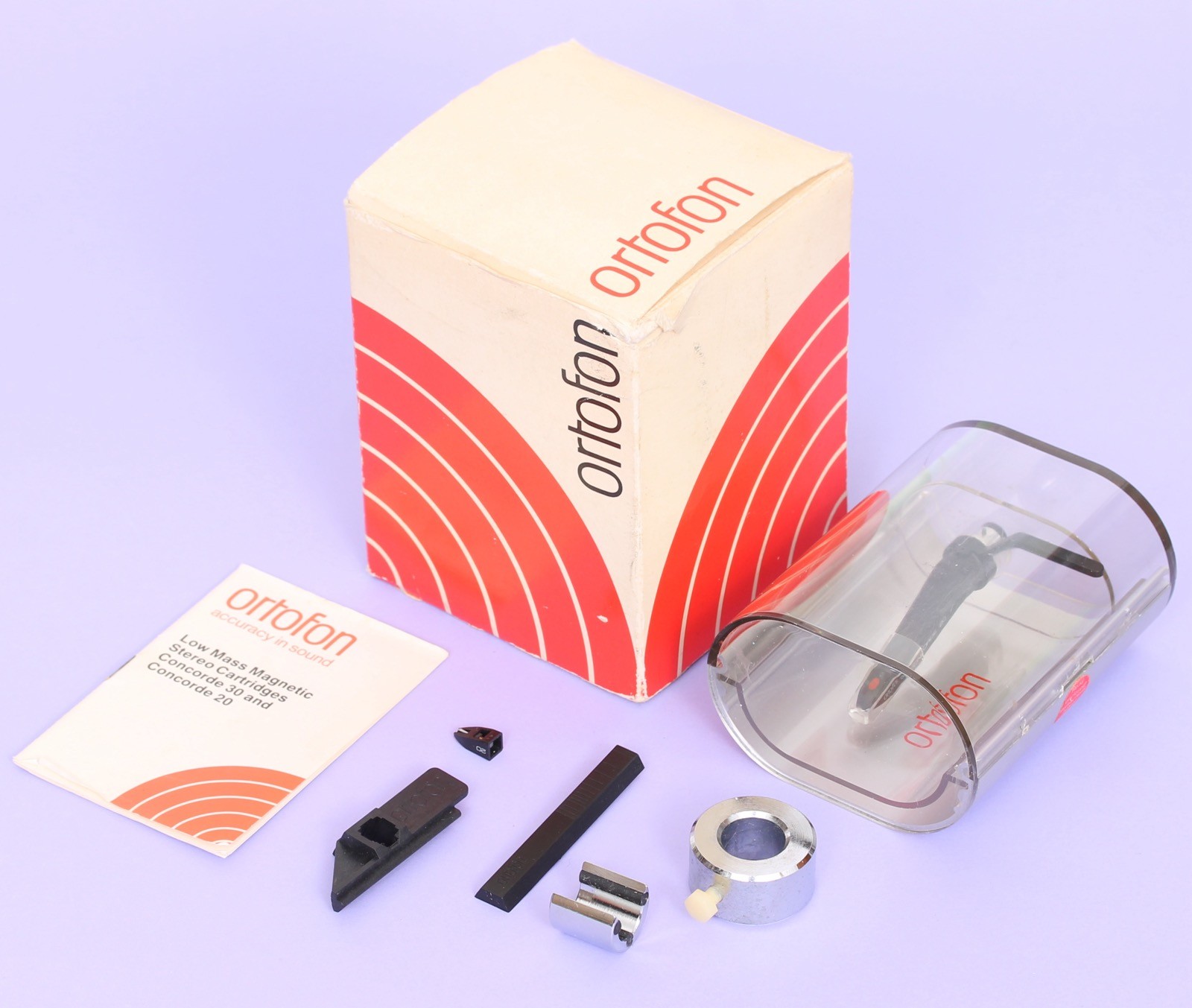 Vintage Ortofon Concorde 20 Turntable Cartridge SME + Accessories + Spare Stylus
