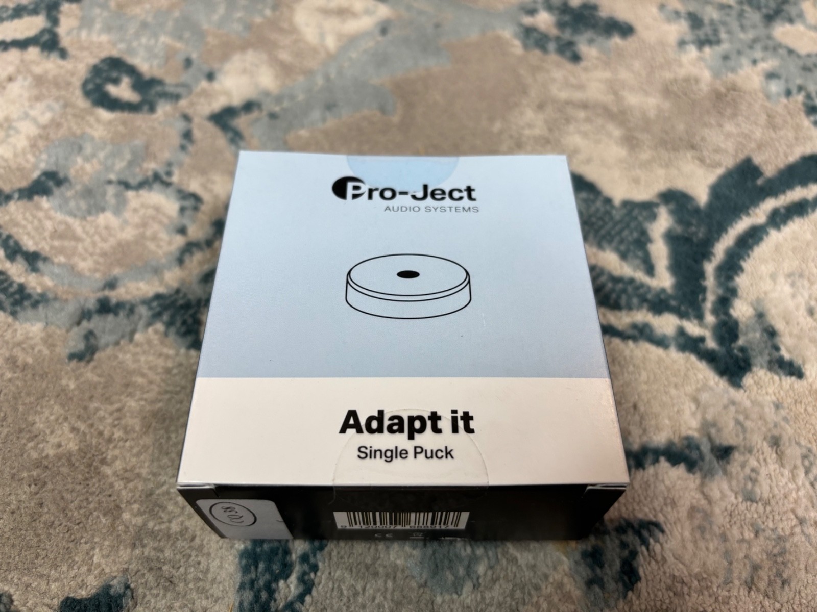 Pro-Ject Adapt It Single Puck Alu For 7″ Vinyl Singles – Silver – NEW