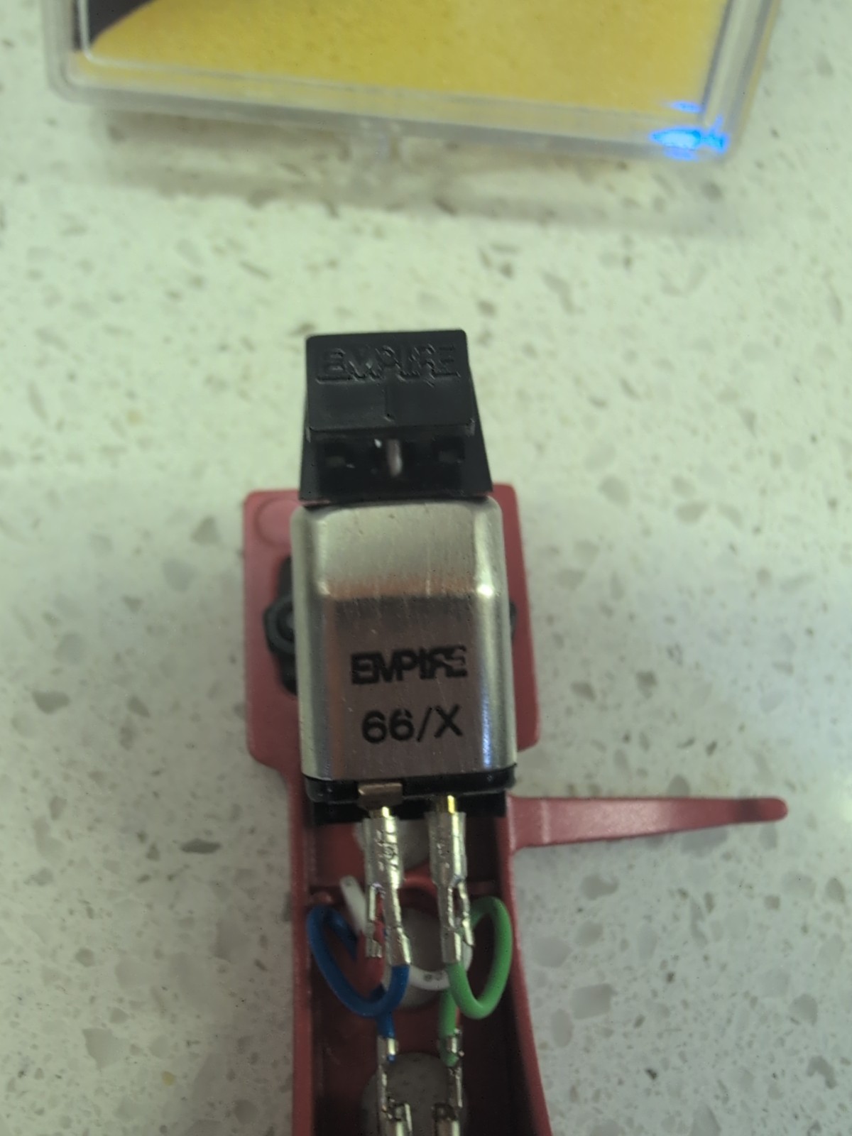 Empire 66/X Mounted Headshell NOS S906E Elliptical Needle