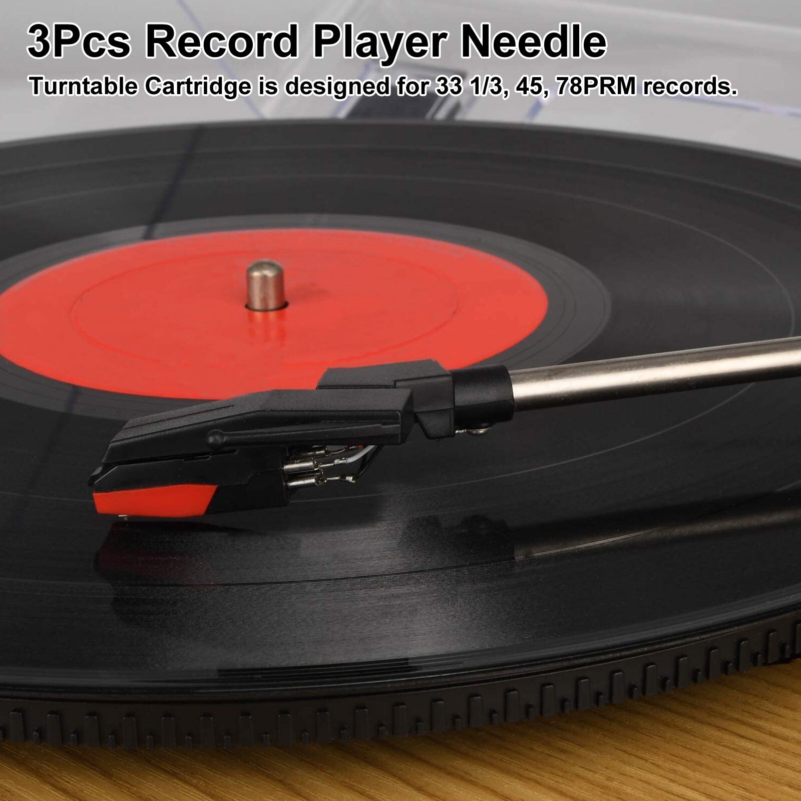 3PCS Vinyl Turntable Cartridge with Needle Stylus For Phonograph Record Player