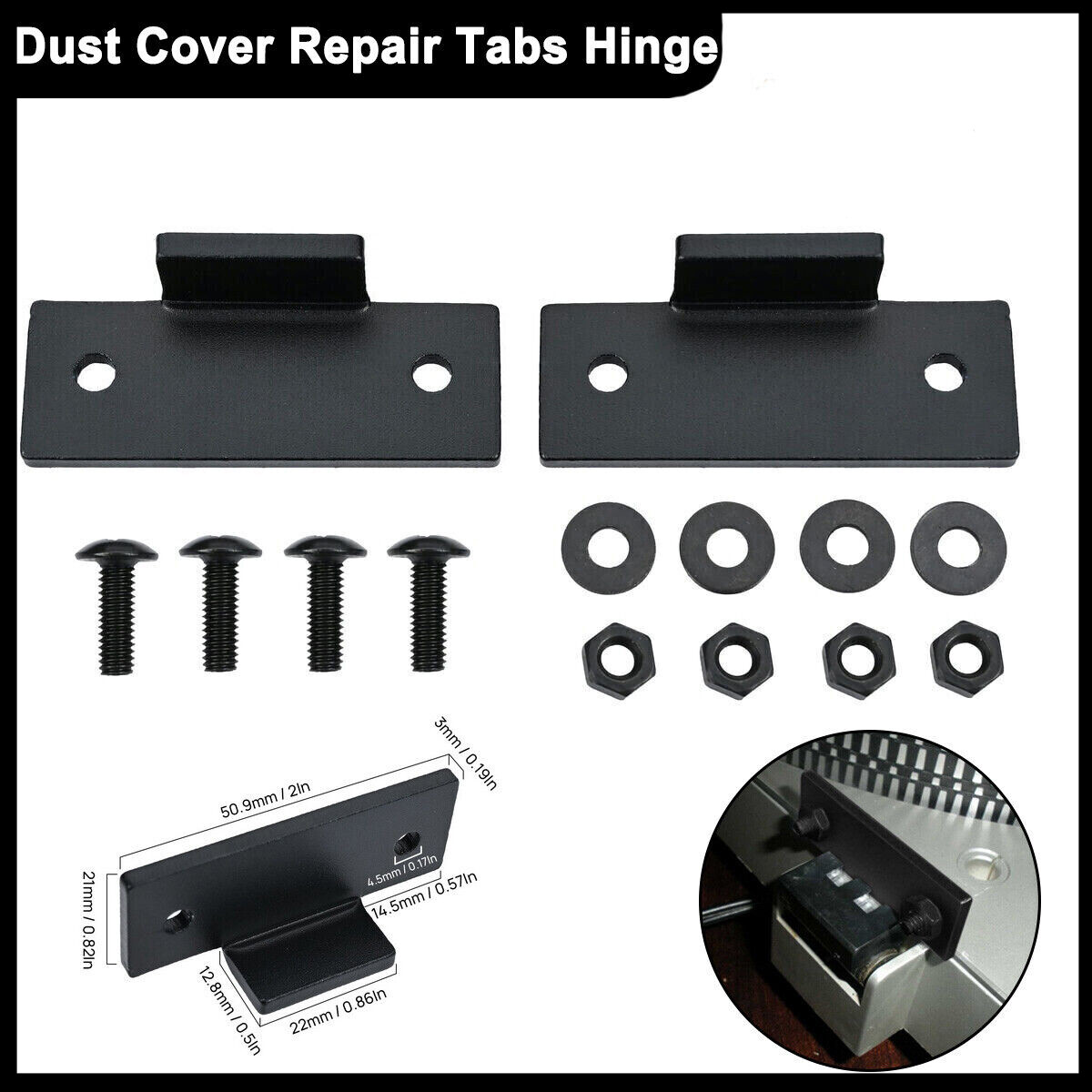 For Technics SL-D2 3200 B2 D3 Others Turntable Dust Cover Repair Tab Hinge 1 Set