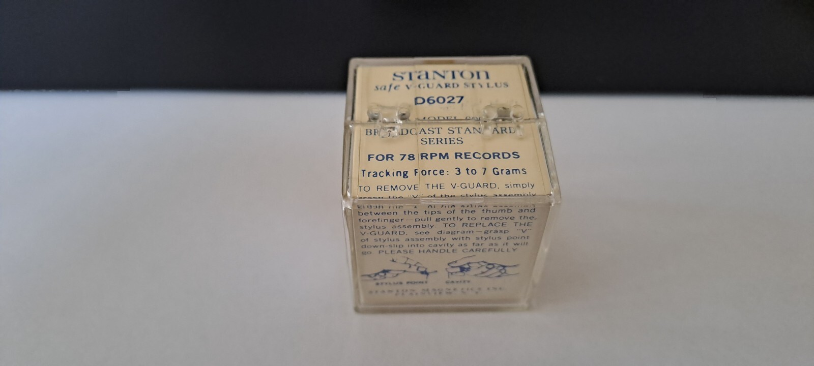 STANTON D6027 SAFE V GUARD STILO TRANSMISSION STANDARD SERIES 78 RPM