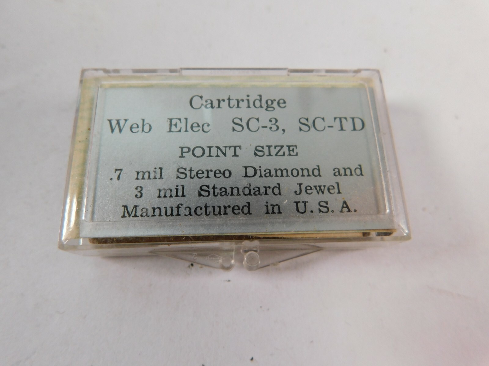 Vtg NOS Pageant Phonograph Record Needle WE 215-TSD for Web Elec SC-3 SC-TD