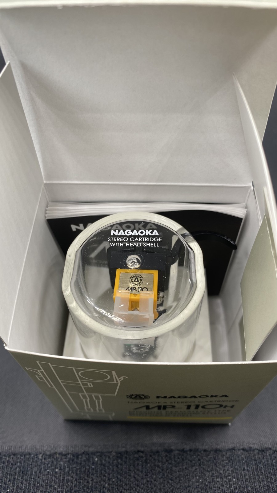 Nagaoka MP-110H MM Cartridge with Headshell Record Player Needle New
