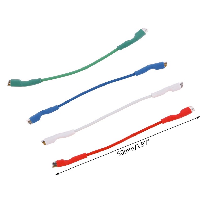4Pcs Universal Silver Leads Wires Header Wire Cable for 1.2-1.3mm Pins Turntable
