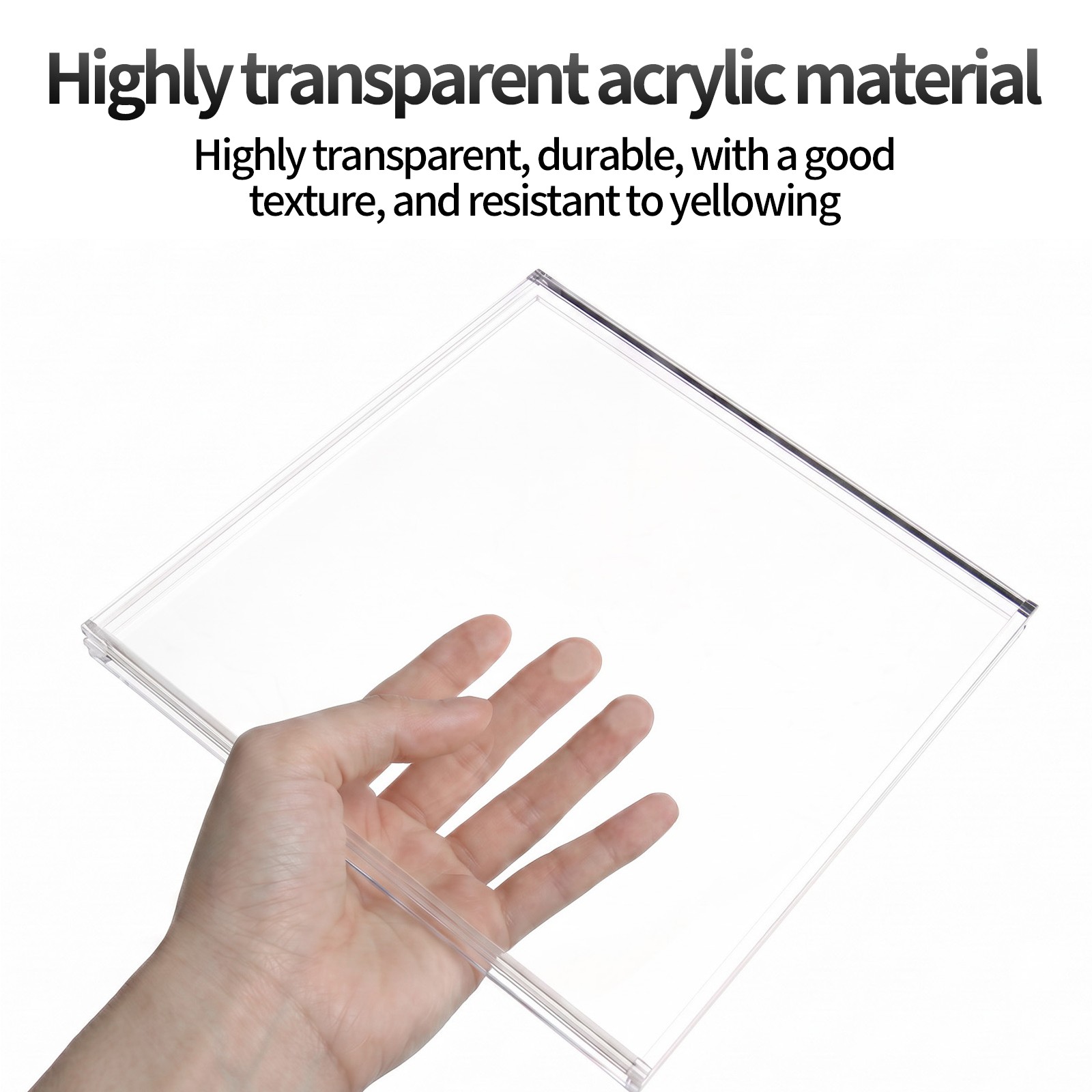7-inch Acrylic Clear Vinyl Record CD Display Case Dust Protective Collection Box