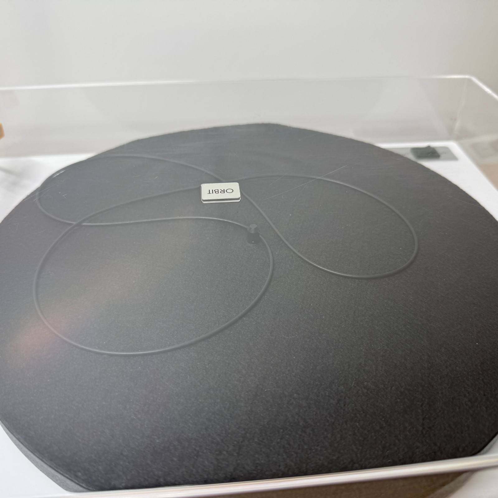 U-Turn Audio Orbit Belt Drive Turntable White With Dust Cover For Parts