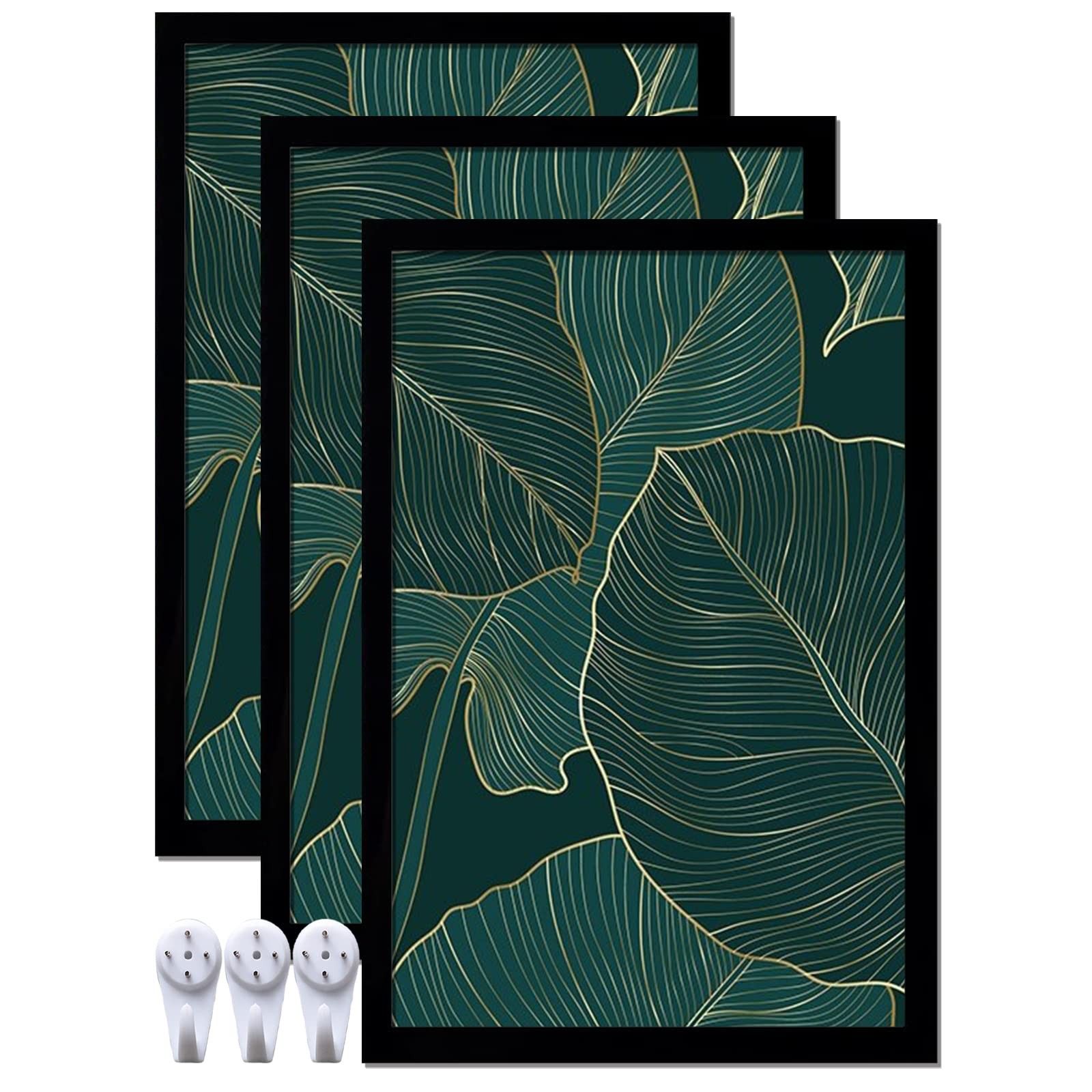 keibiubu Black Picture Frame Set of 3, 16×24 16×24, (Pack 3)