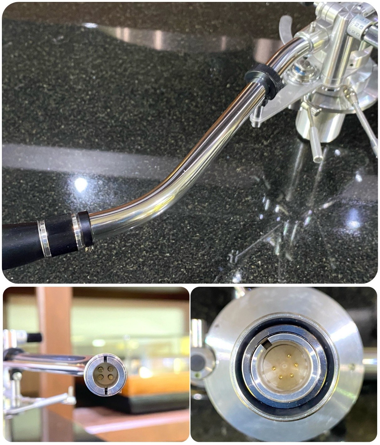 MICRO MA-505 Dynamic Balance Tonearm 237mm SME Bayonet Headshell Phono Cable DIN