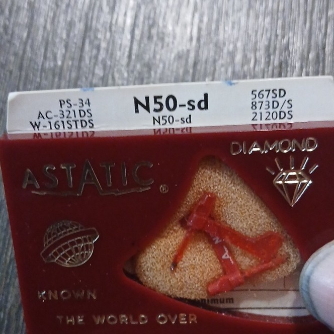 Astatic N50-SD Diamond Record Player Needle Stylus for PS-34 567SD 873D/S