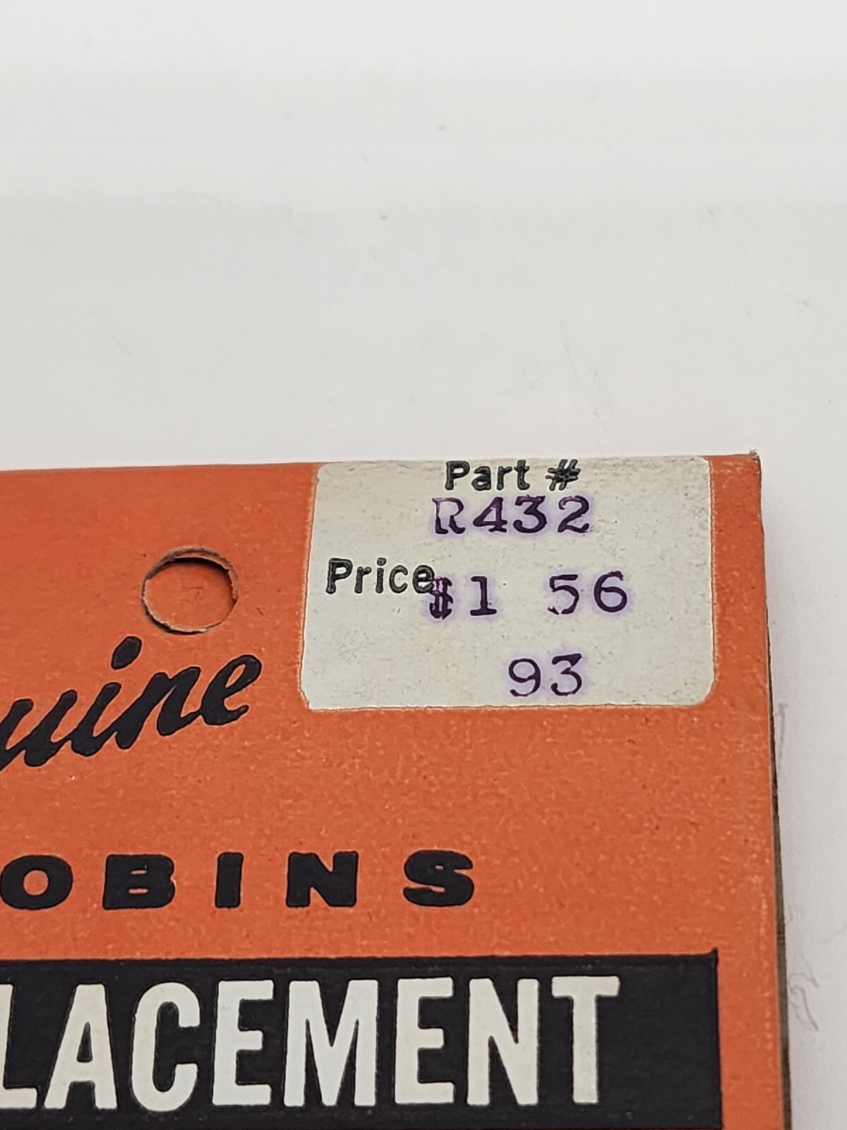 Vntg ROBINS Turn Table Replacement Part Part# R432 Original Idler Wheel..GBIN