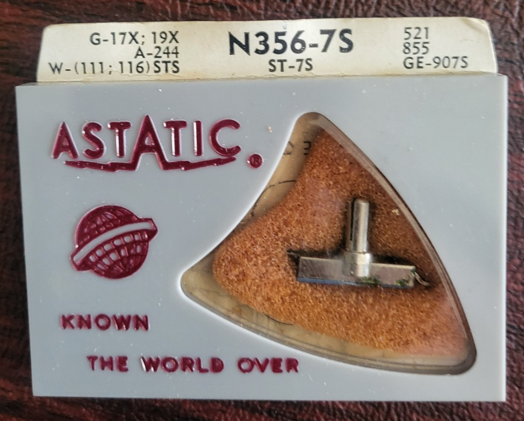 NOS ASTATIC N356-7S – 0.7 Mil Sapphire Stylus (ST-7S) General Electric (GE-907S)
