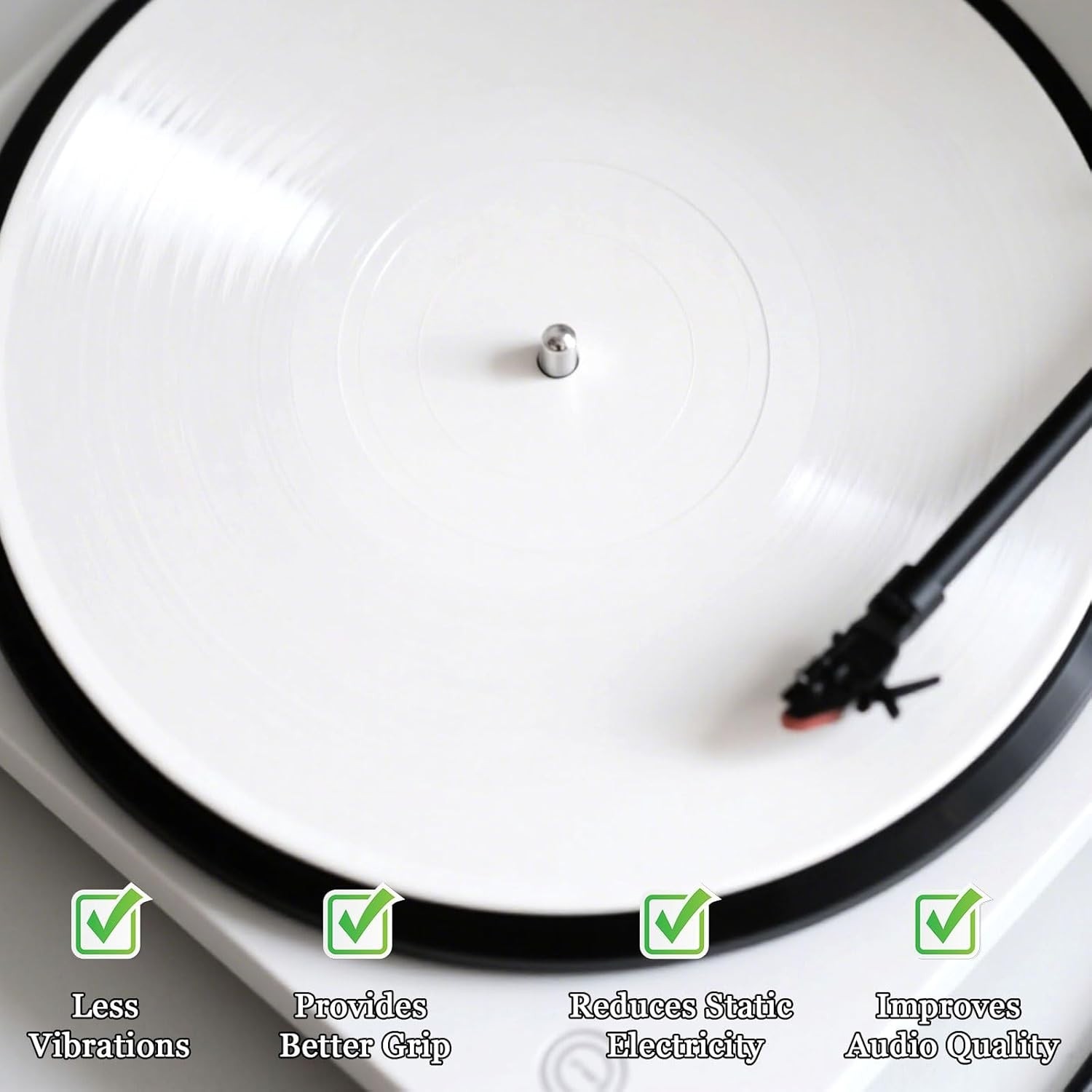 Lightweight 12-Inch Wool Turntable Mat – Reduces Noise & Enhances Sound Quality