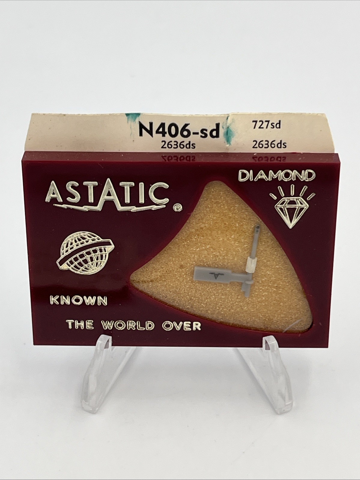 Astatic N406-sd Diamond/Sapphire Needle NOS 78 LP Electro-Voice 2636ds 369-DS73