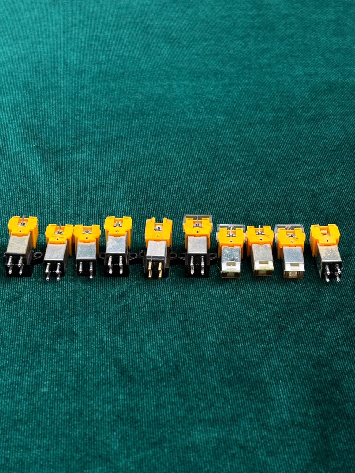 Vintage Lot of 10 Turntable Phono Cartridge For Parts
