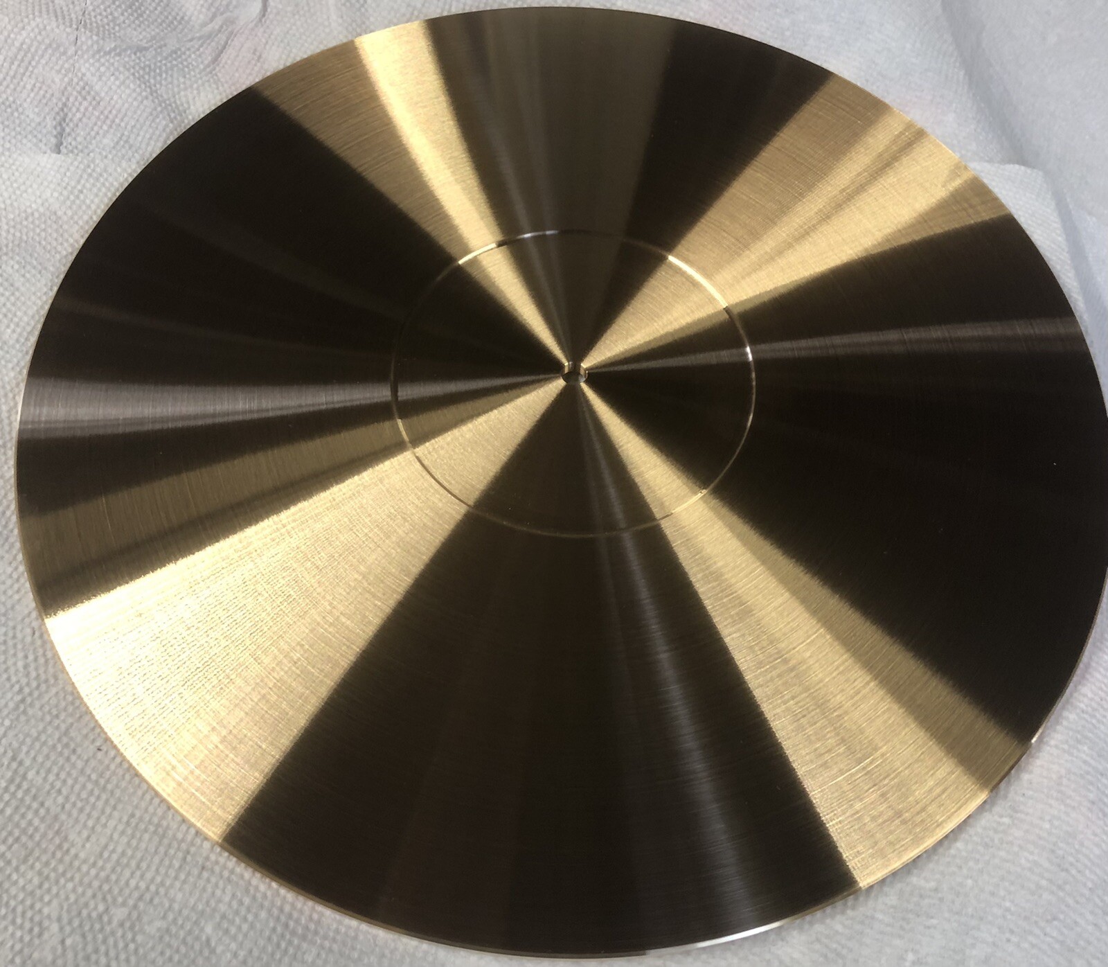 TURNTABLE PLATTER MAT 300mm X 6mm🔥HEAT TREATED & STRESS RELIEVED BRONZE🇺🇸USA!