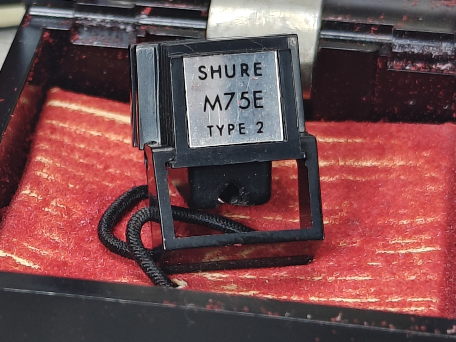 Discontinued SHURE M75E TYPE 2 PHONO CARTRIDGE Needs Stylus With Box & paperwork
