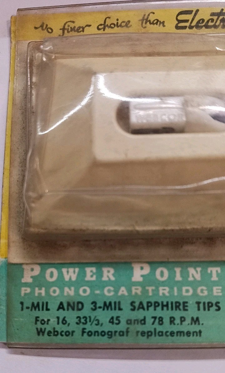 Vintage Electro-Voice 76S Power Point Phono Cartridge NOS Webcor 16 33 45 78