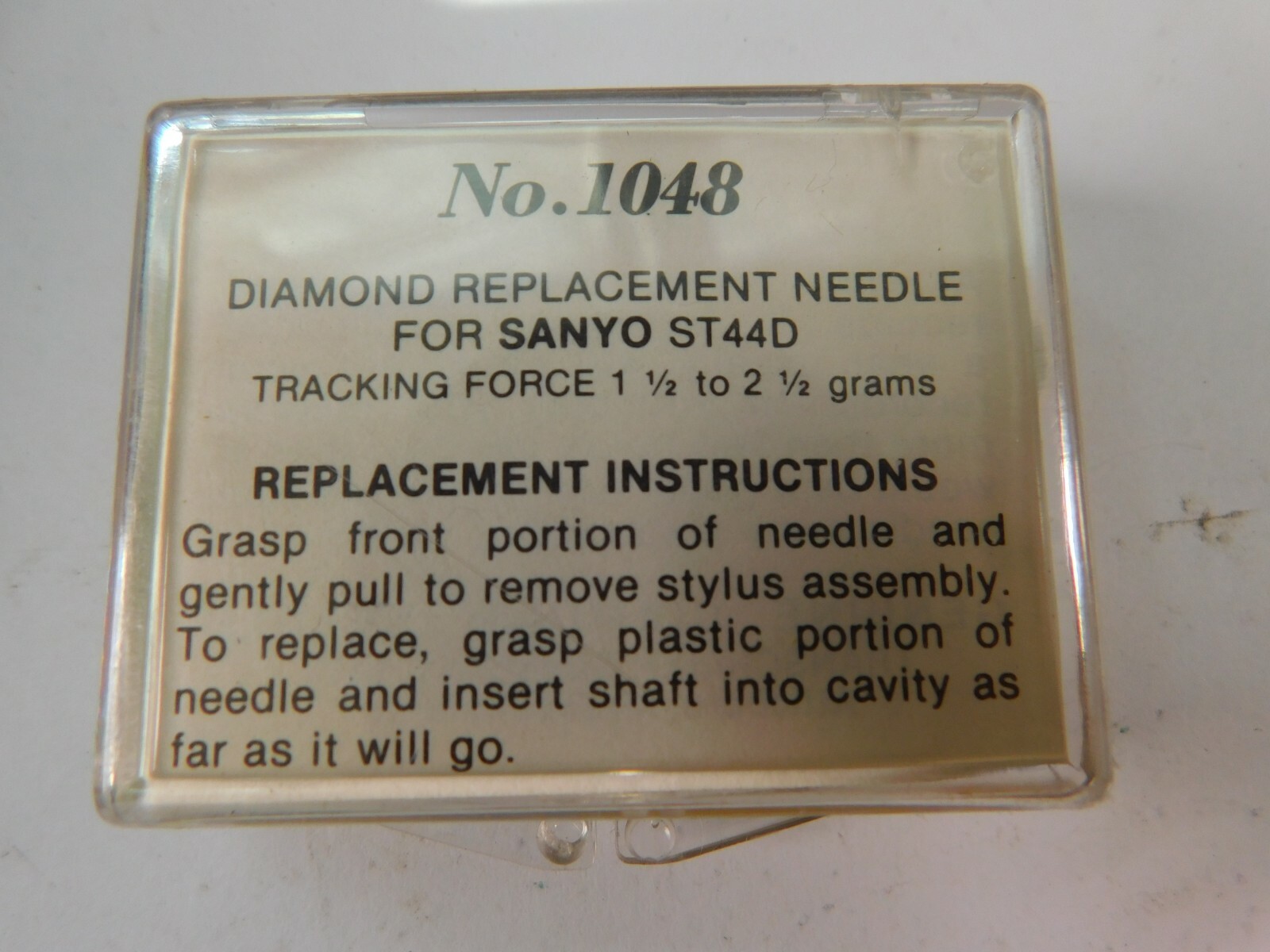 Vintage NOS Diamond Transcriber Phonograph Stylus Model No. 1048