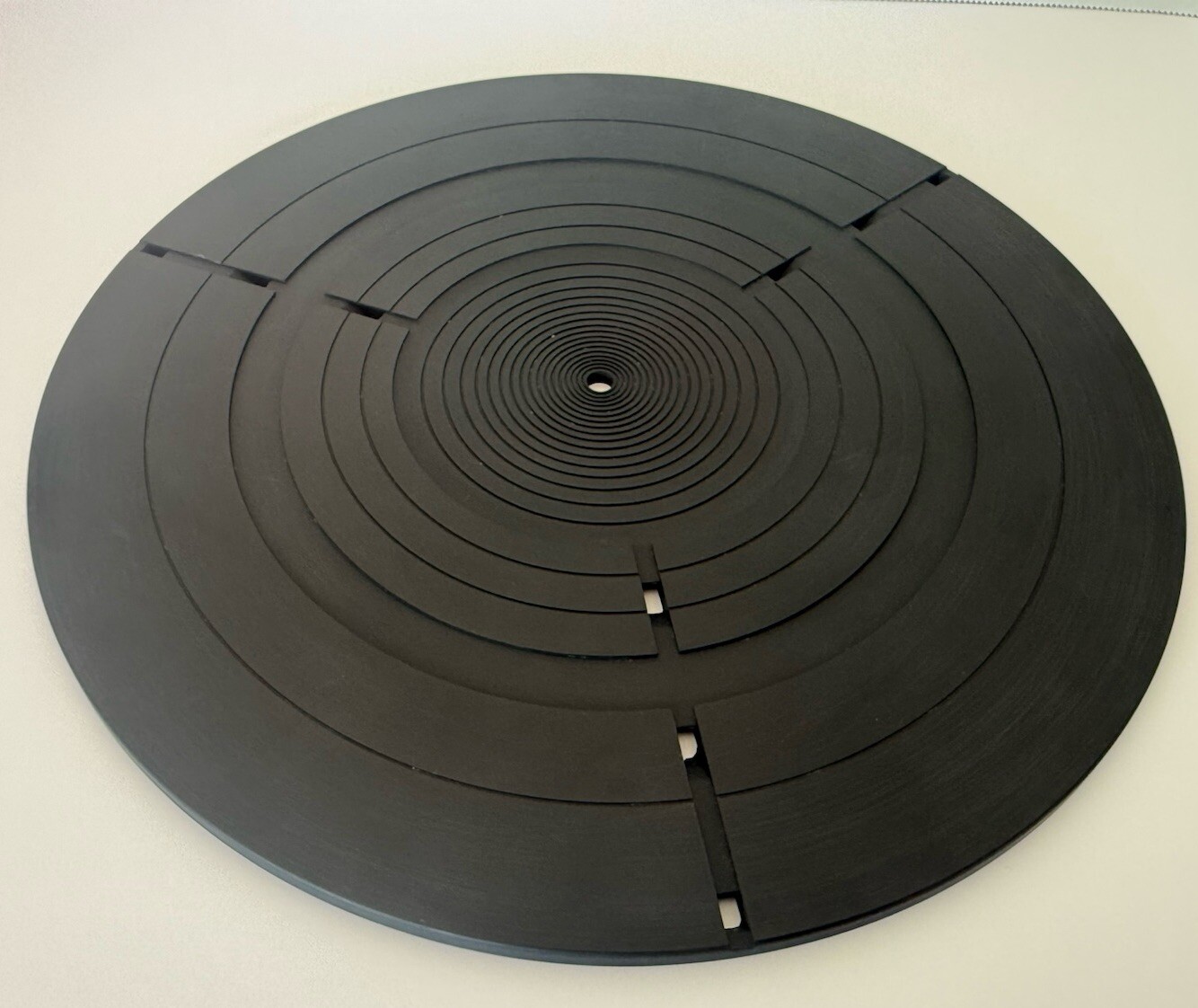 Genuine Technics SL 1600 1610 MK2 Automatic Turntable Slotted Platter Mat #3