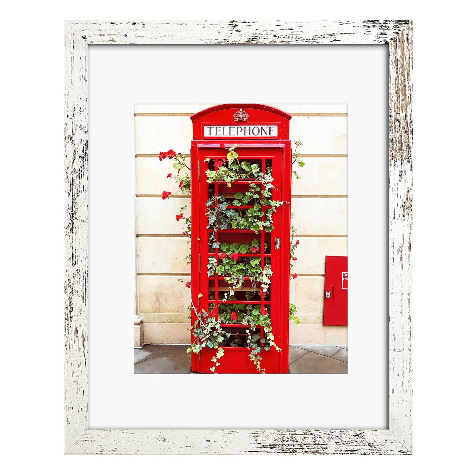 SESEAT 11×14 Picture Frame Distressed White, Display 11×14, White
