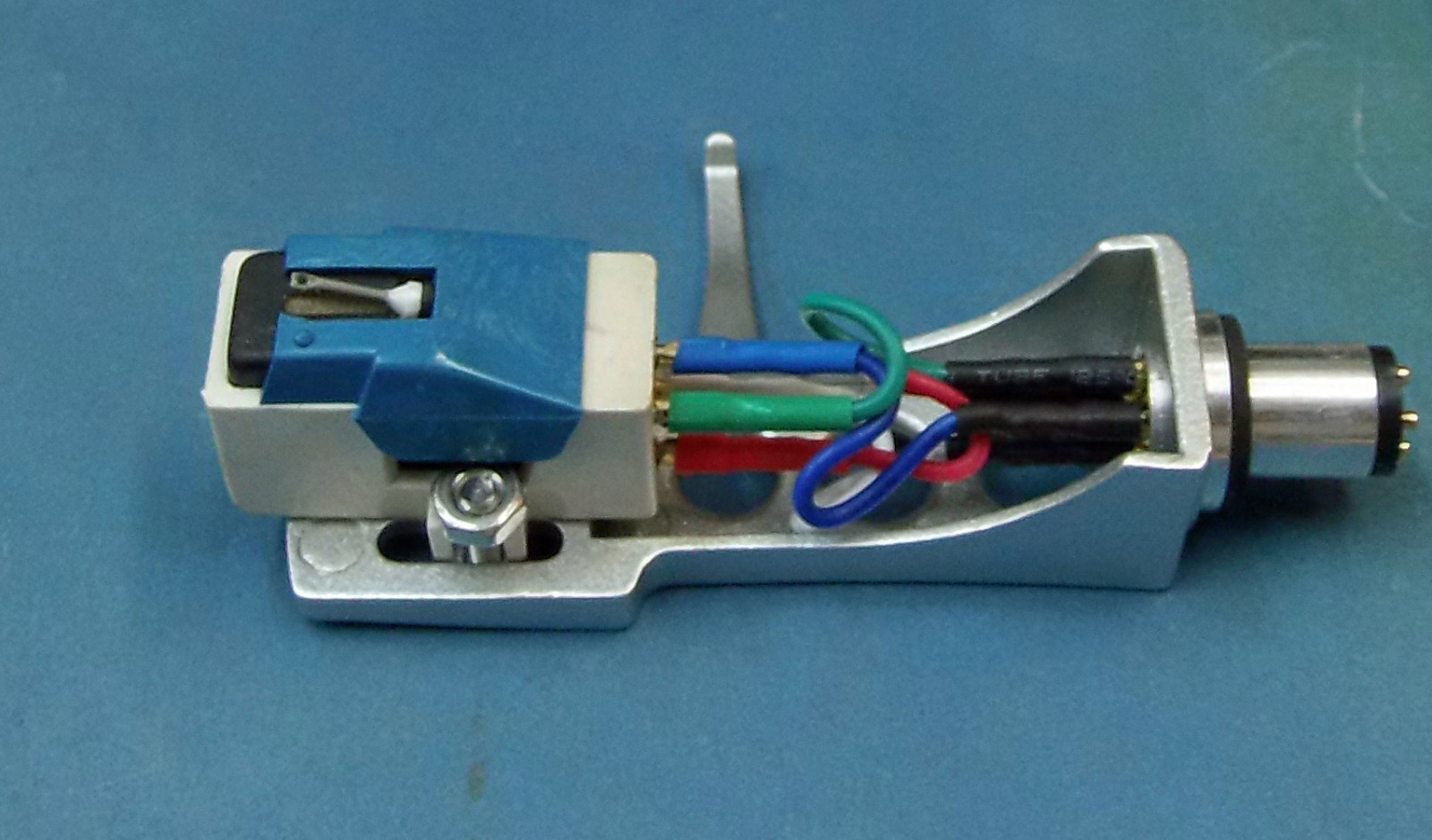 Nice! Silver Turntable Headshell with Audio Technica AT5500ex Cartridge & Stylus