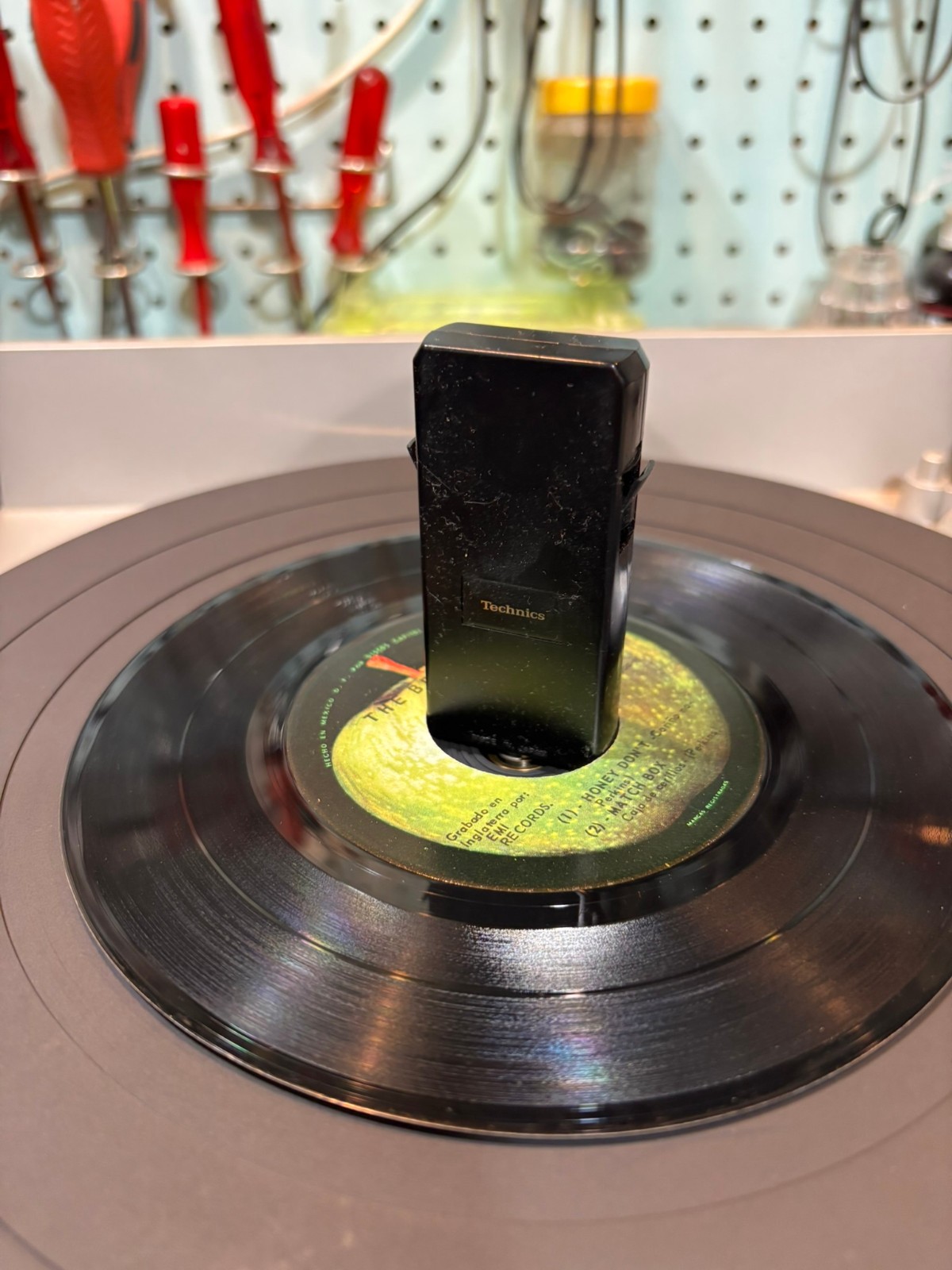 Technics Turntable Removable Center Stacking Changer Spindle 7″ single 45rpm