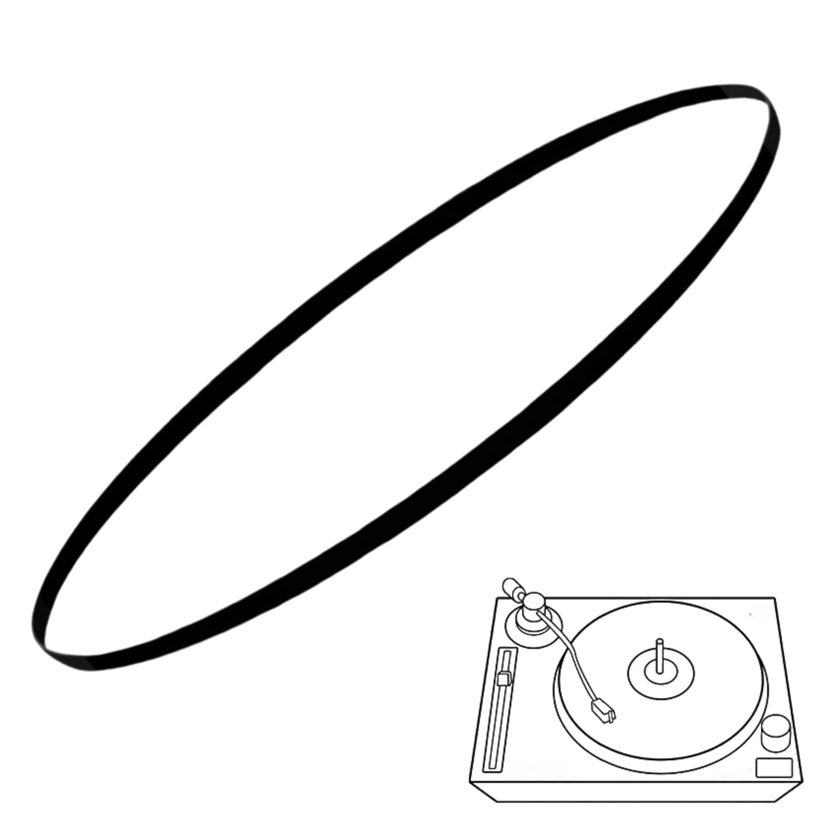 Samkosaca Turntable Belt Philips GA-212 GA-312 GA-427