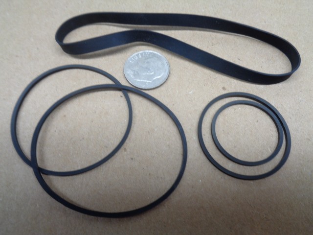 5 BELTS FITS HITACHI TAPE DECK MODEL # D-75S (5 NEW BELTS) !!