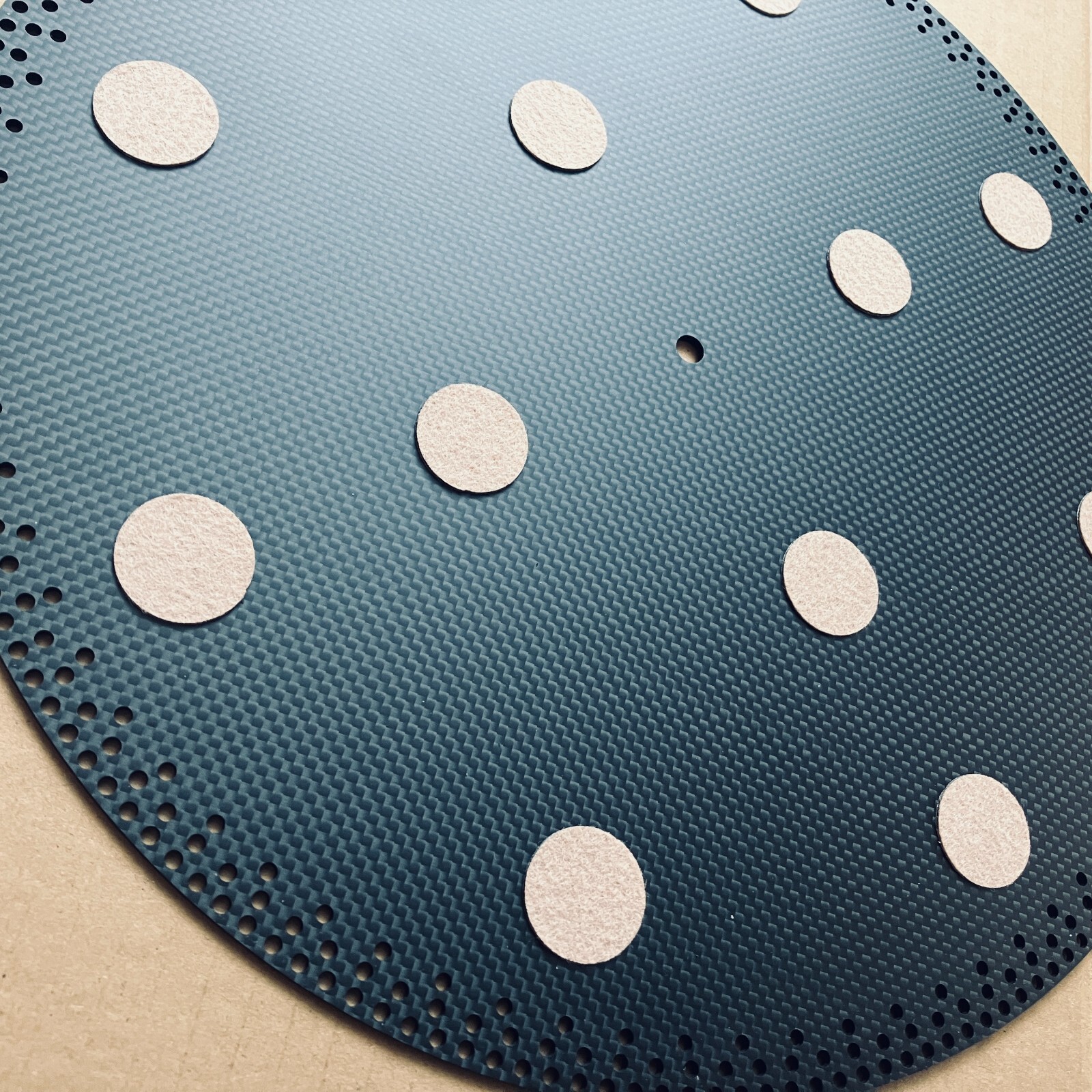RPM test 50HZ turntable mat for garrard 301 made of Carbon Fiber