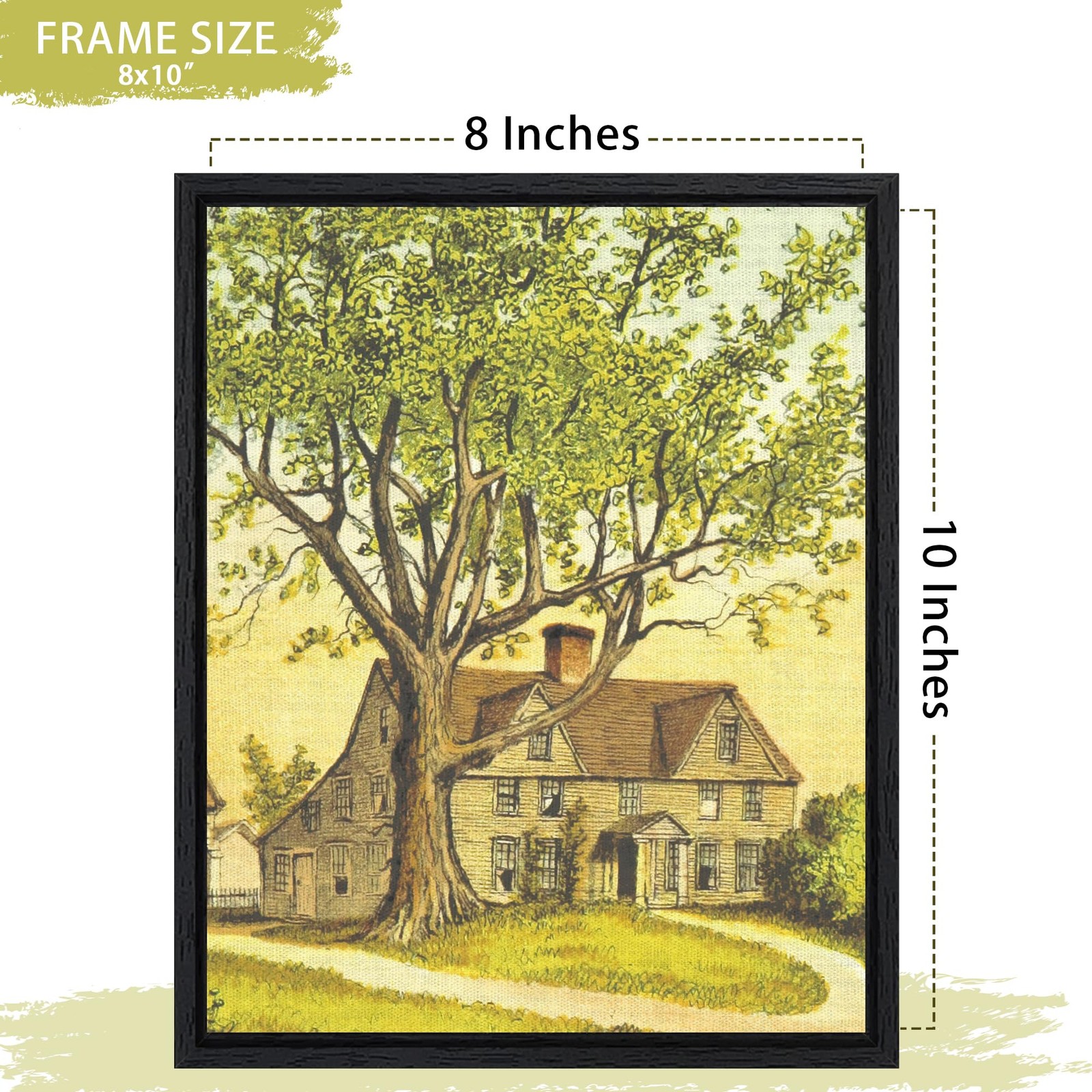 Abtgt 8×10 Canvas Floating Frame with 0.9″ Deep, Black Floater 8×10,