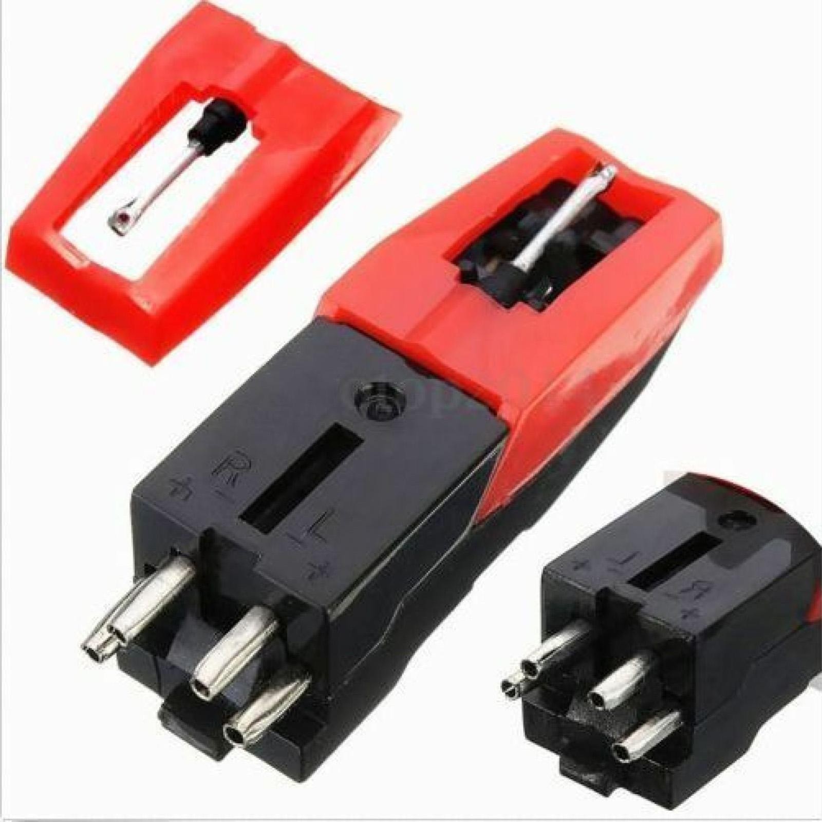 1/2Pcs Turntable Phono Ceramic Cartridge+Stylus Needle Kit for Record Player d