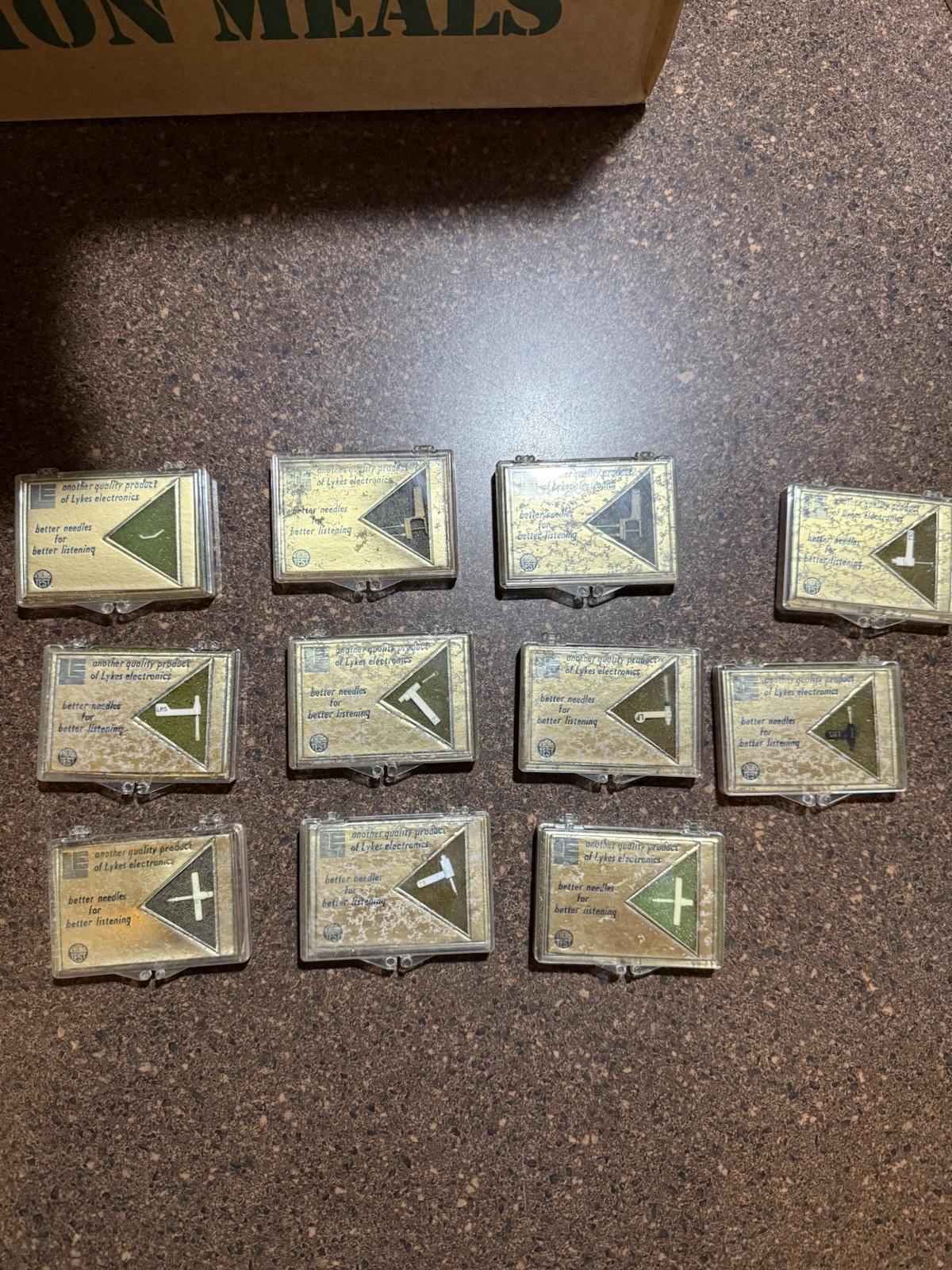 Phonograph Needle Lot Of 11 Diamond Sapphire Turntable Needles RCA Dual Astatic