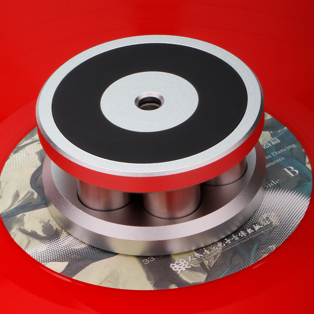 Turntable Disc Vinyl Weight Stabilizer Adjustable Record Clamp Vibration Reducer