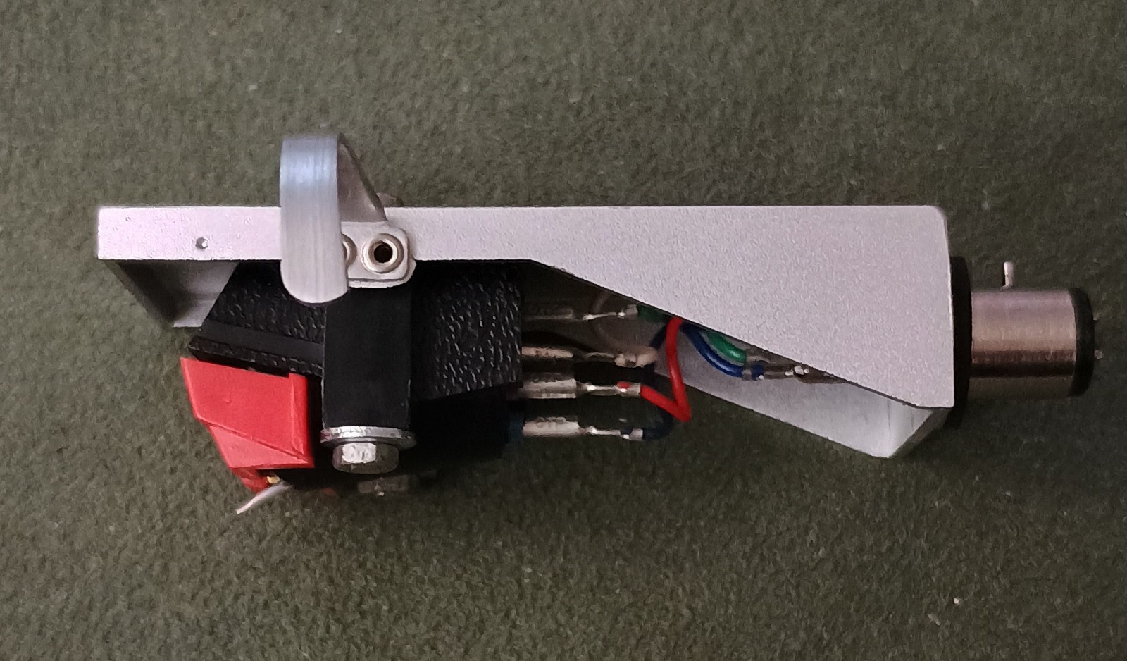 Shure M25C Head on Aluminum Headshell, Unused, Dented Cantilever