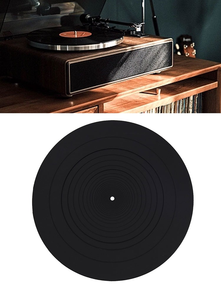 12″ Turntable Platter Mat Rubber Silicone Pad for All LP Vinyl Record PlayergZ1
