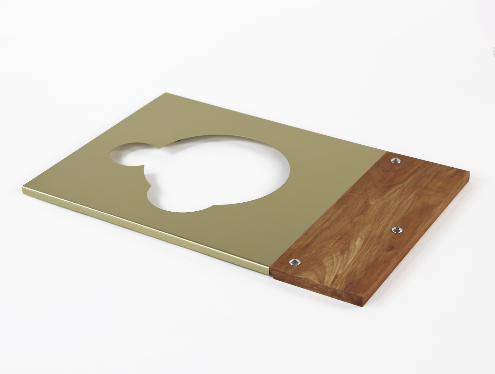 Tonarmbrett Cherrywood And Cover Plate for Thorens Td 125 +Hole for Tone Arms