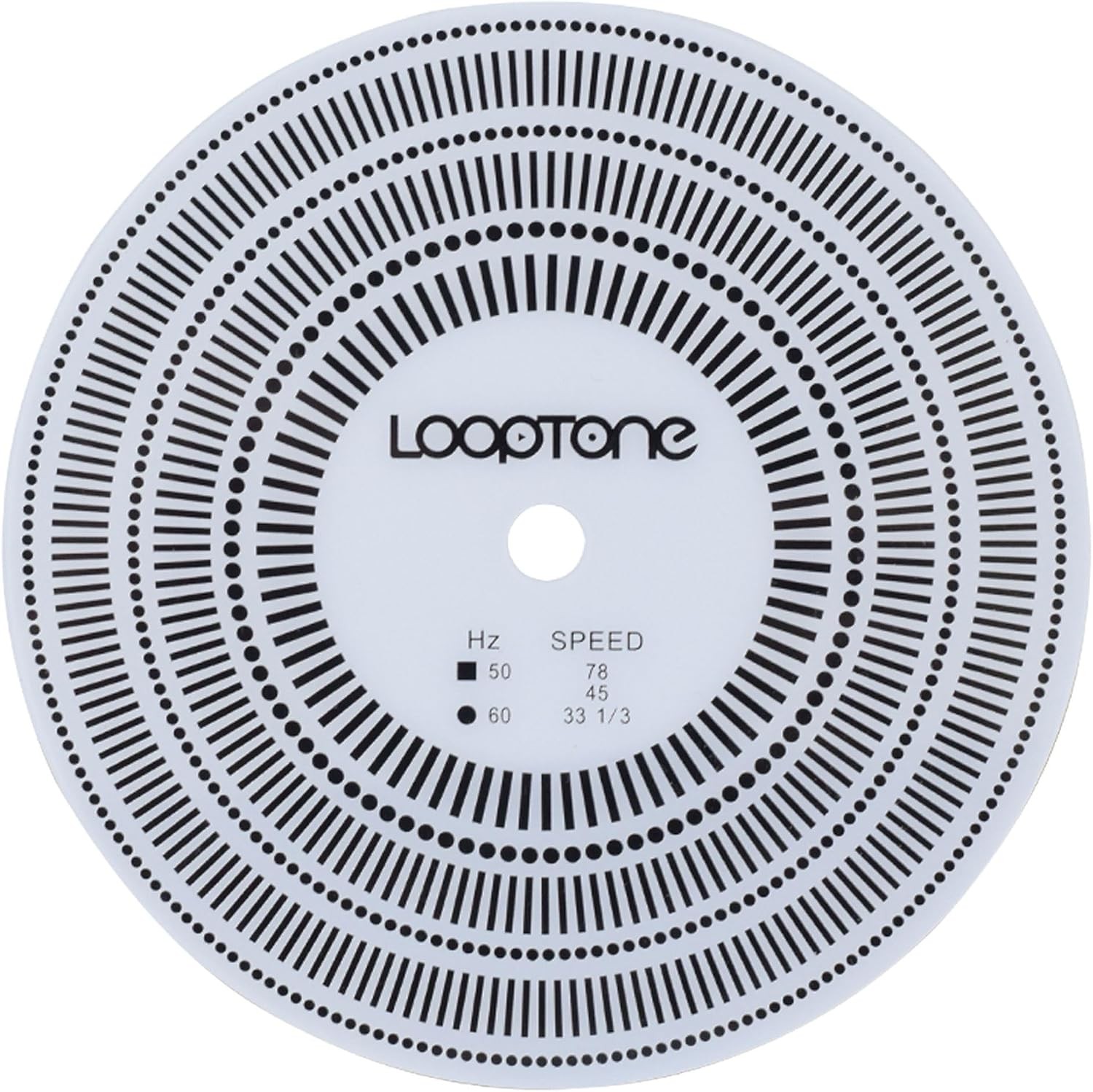 Turntable Tachometer Disc and Strobe Light