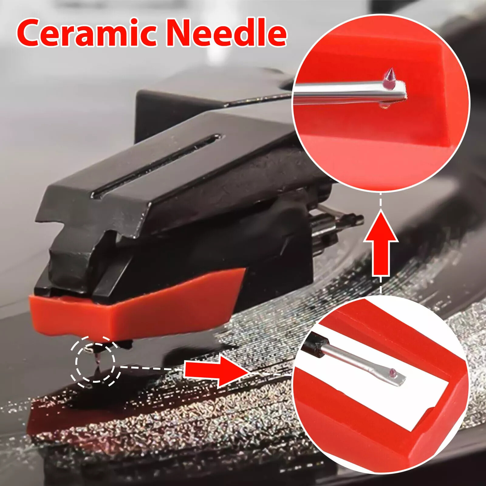 4× Record Player Needle Turntable Stylus Replacement for Crosley Phonograph US