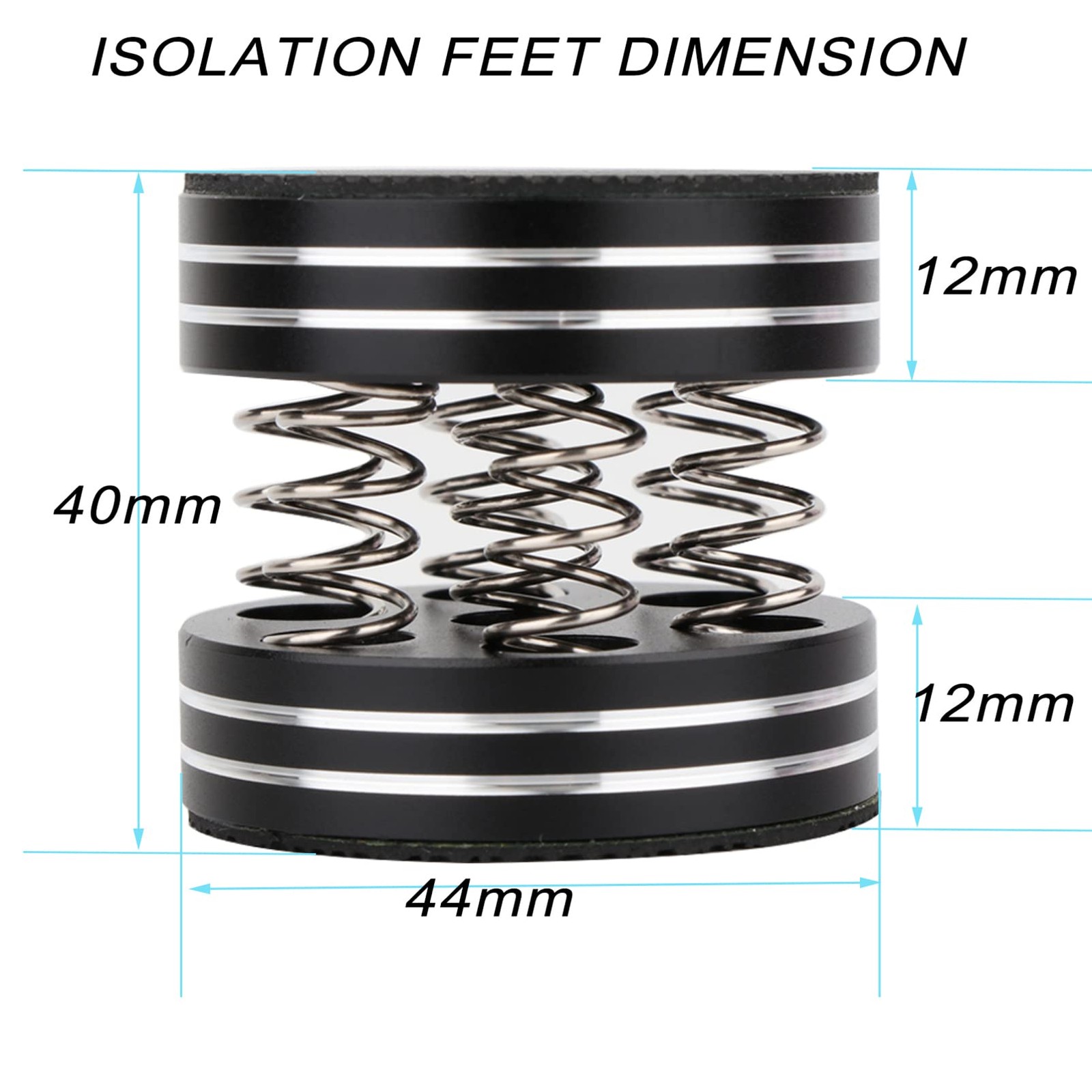 Audio Isolation Plaform Pads Feet Stand Spikes for Record Players/Subwoofer/T…
