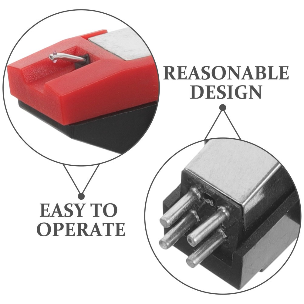 Durable Plastic Turntable Stylus Needle Replacement for Home Record Players